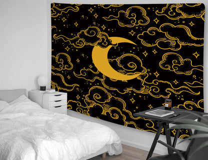 Arazzo luna e stelle