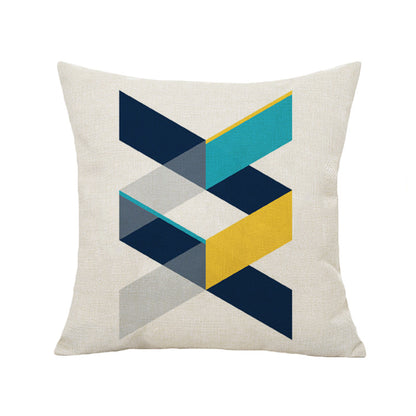 Cuscino Lino Geometrico