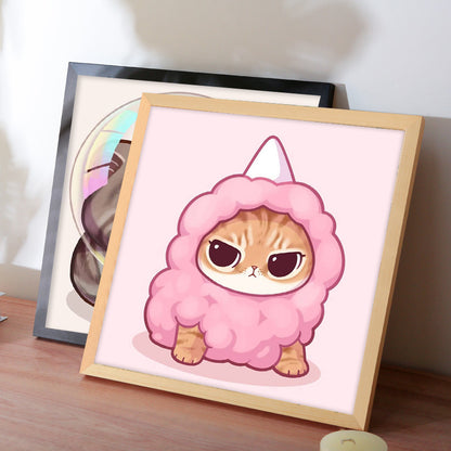 Quadro fai-da-te - Gatto cartoon