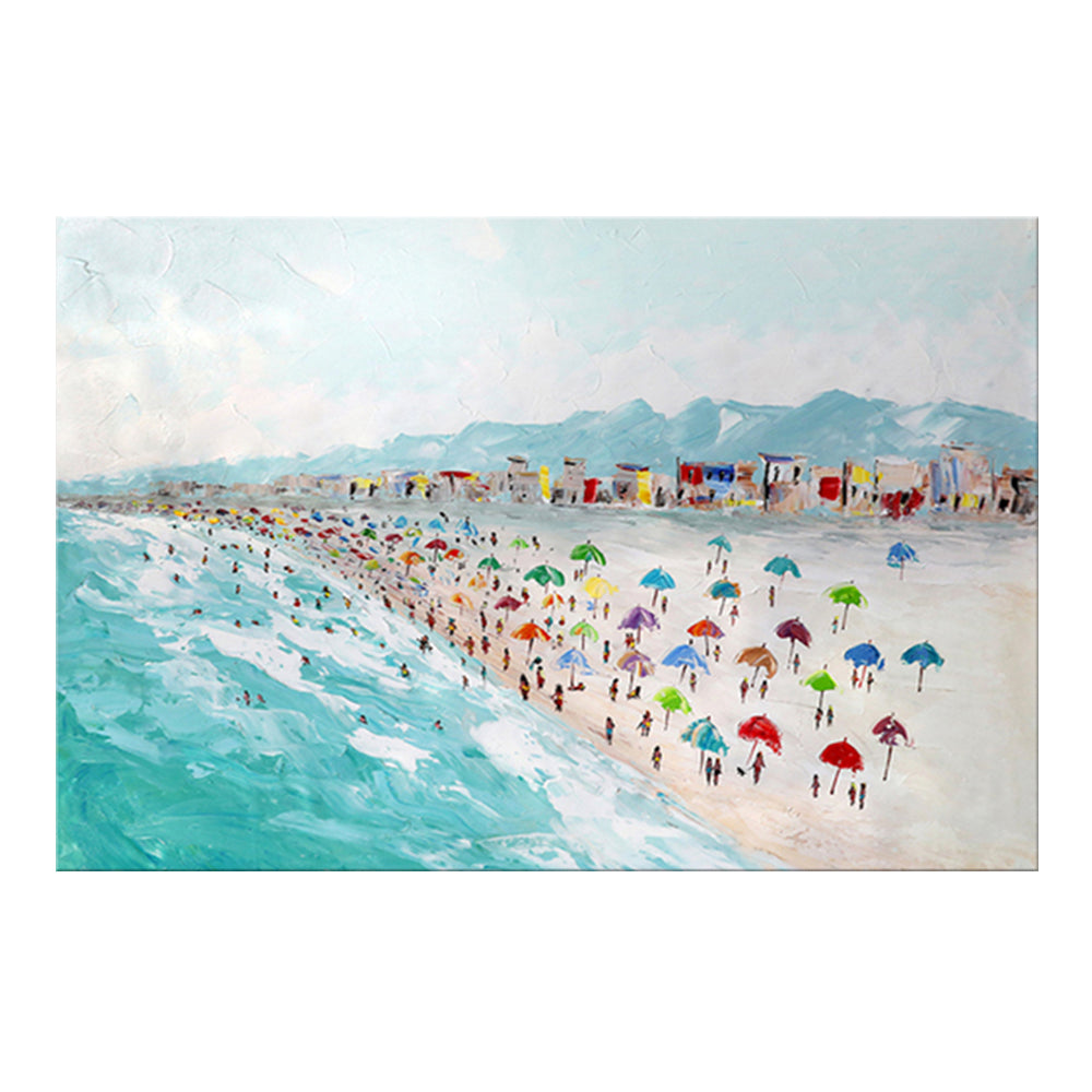 Dipinto olio spiaggia