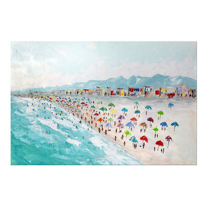 Dipinto olio spiaggia