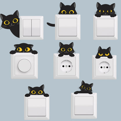 Adesivo murale gatto nero