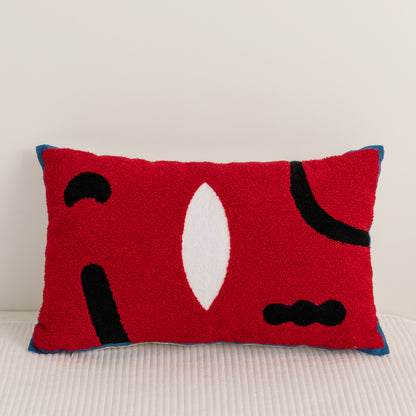 Cuscino cotone motivo astratto