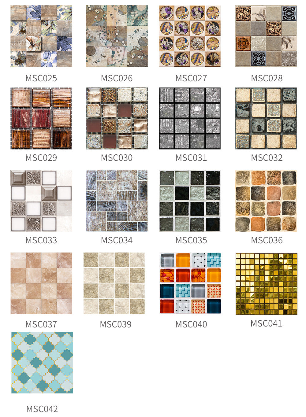 Adesivi Mosaico 3D