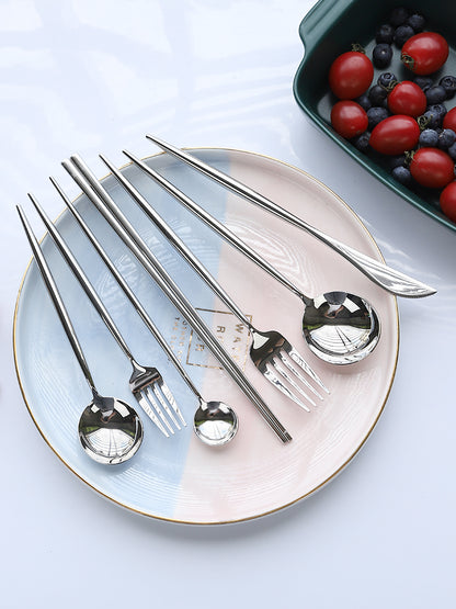 Set posate acciaio inox