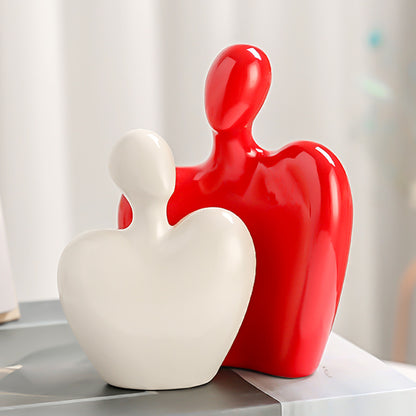 Ornamento coppia ceramica