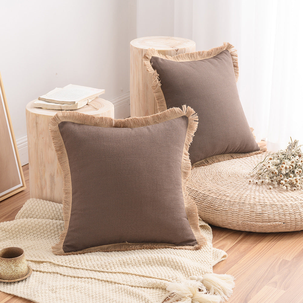 Cuscino cotone-lino stile nordico