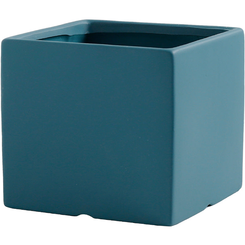 Vaso in cemento quadrato