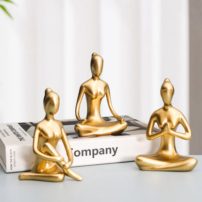 Figurina yoga astratta