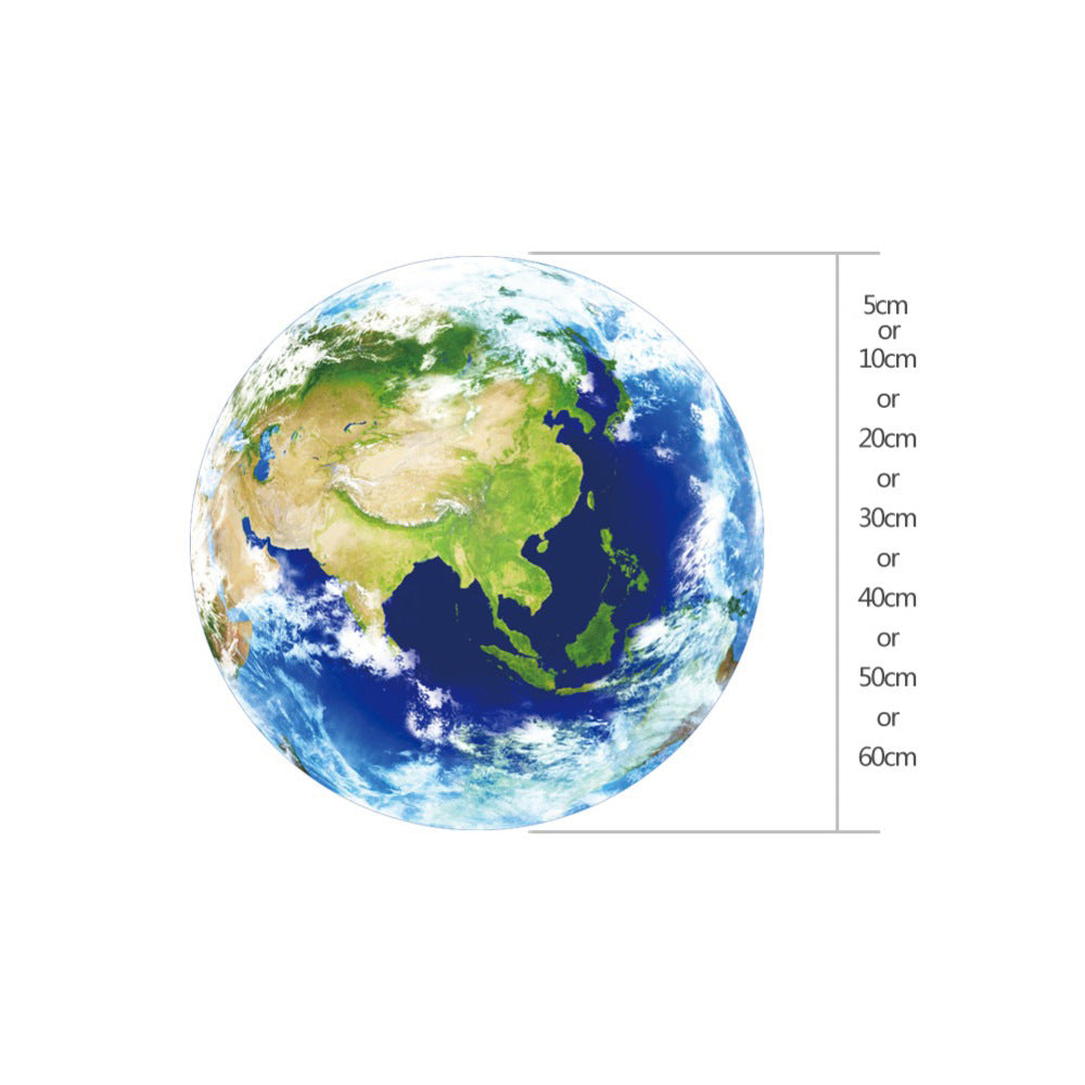 Adesivo 3D Luna Terra
