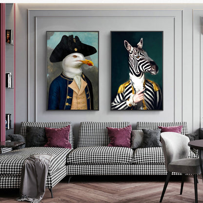 Quadro zebra astratto