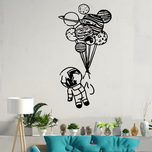 Adesivo murale Astronauta con palloncino