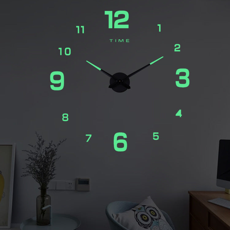 Orologio da parete Numeri romani neon