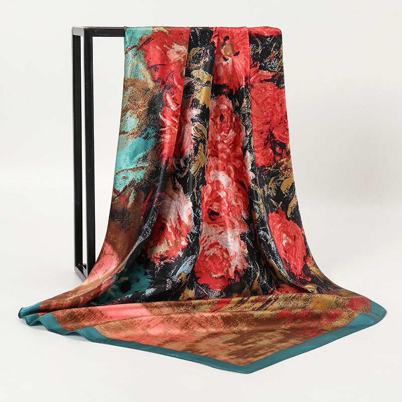 Foulard seta stampa artistica