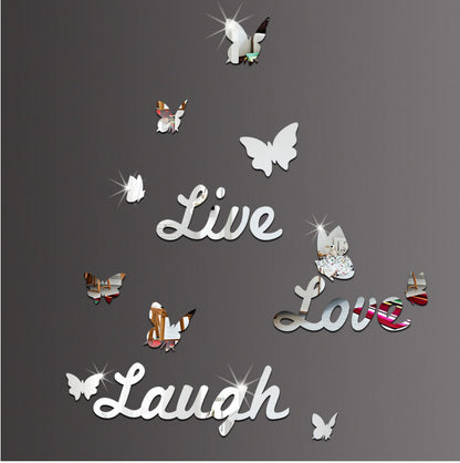Sticker specchio farfalle