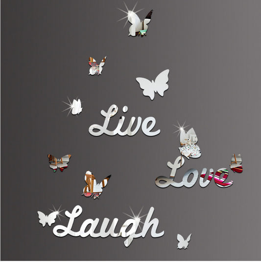 Sticker specchio farfalle