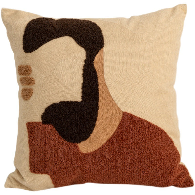 Cuscino cotone motivo astratto