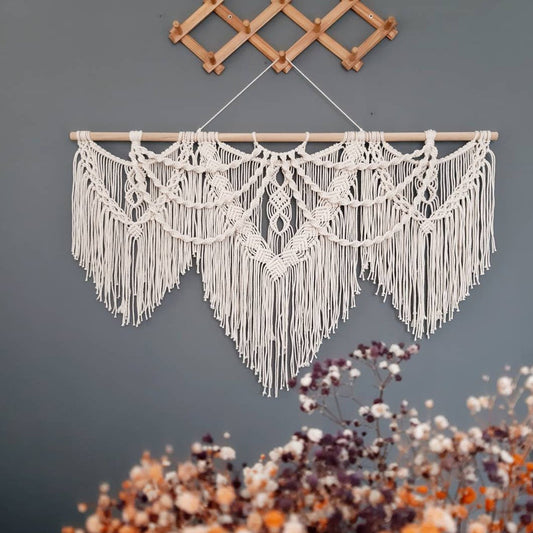 Arazzo Macramé mandala circolare grande