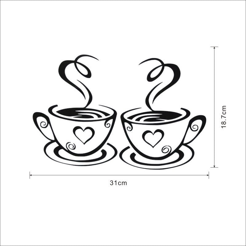 Adesivi murali Tazze di caffè