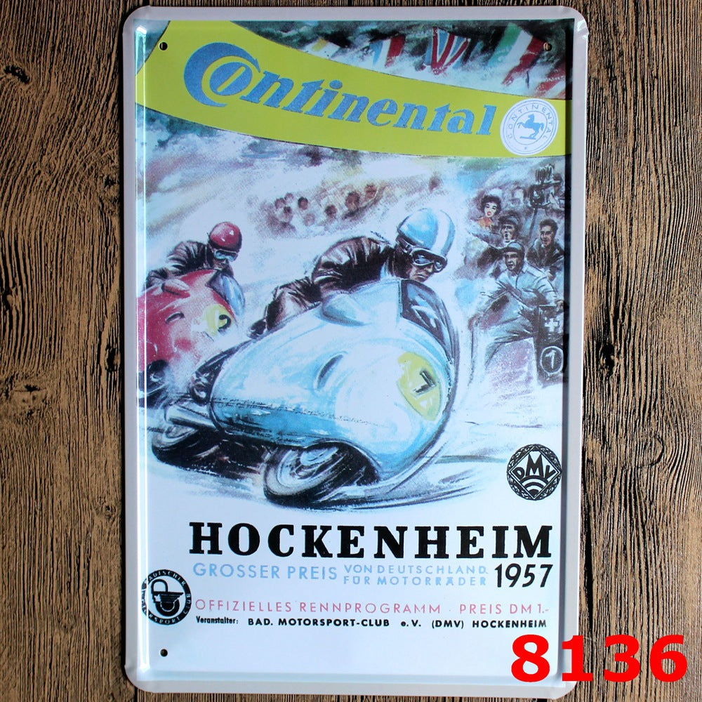 Decorazione motocicletta retrò
