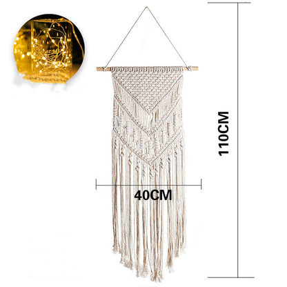 Acchiappasogni macramé con verga legno