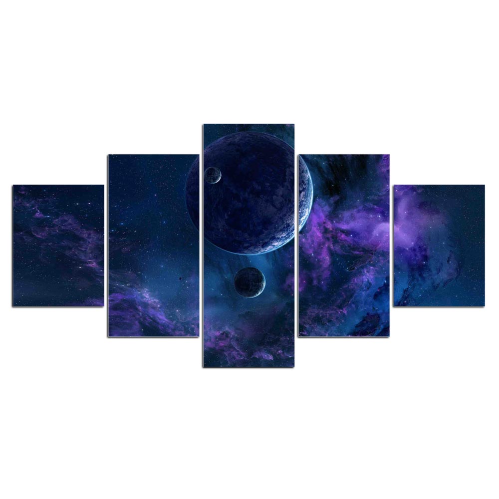 Adesivo murale Pianeti e nebulosa cosmica