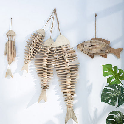 Ciondolo pesce legno