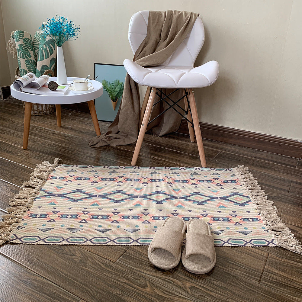 Tappeto cotone lino