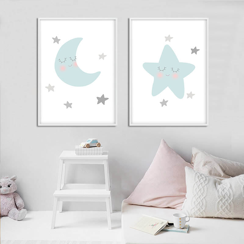 Poster luna e nebula