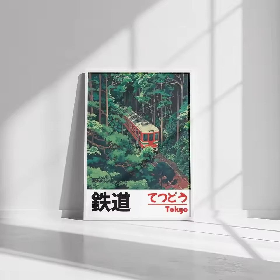 Quadro paesaggio giapponese