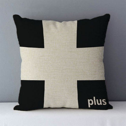 Federe geometriche bianco nero