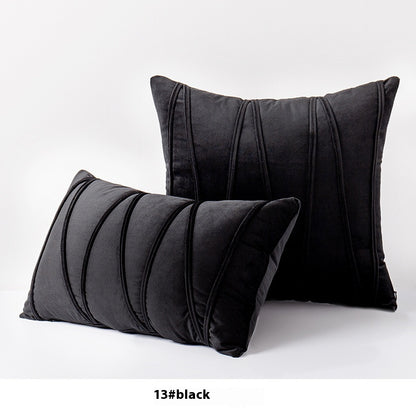 Federa cuscino velluto righe