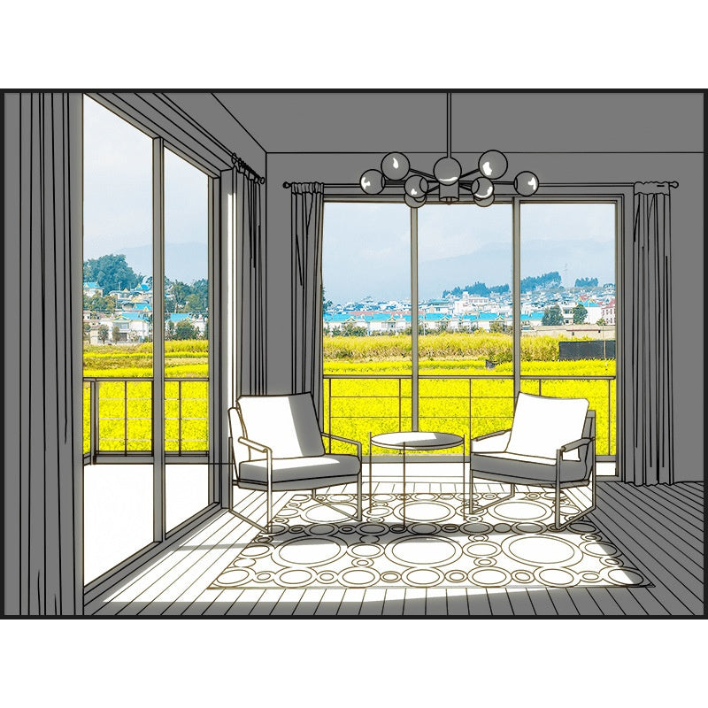 Quadro decorativo con luci LED