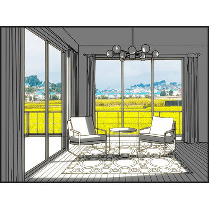 Quadro decorativo con luci LED