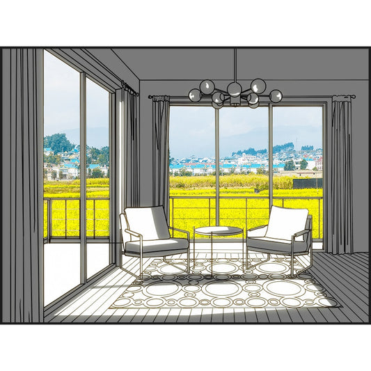 Quadro decorativo con luci LED