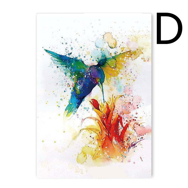 Quadro uccello astratto