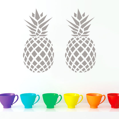Adesivo murale Ananas colorato