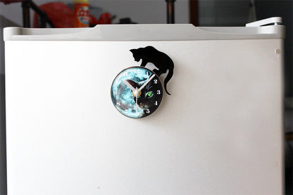 Orologio da parete Gatto nero 3D