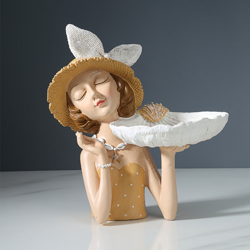 Figura Ragazza con Bouquet