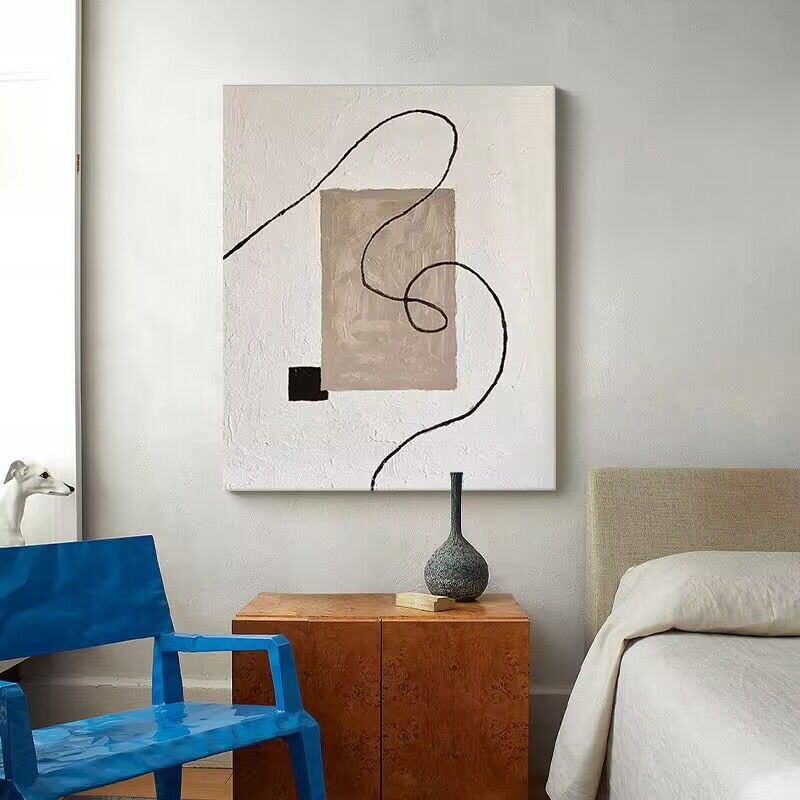 Quadro minimalista bianco e nero