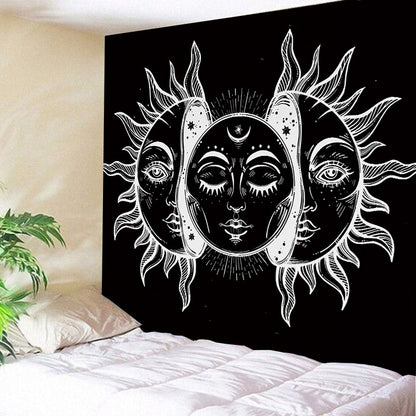 Arazzo luna e sole