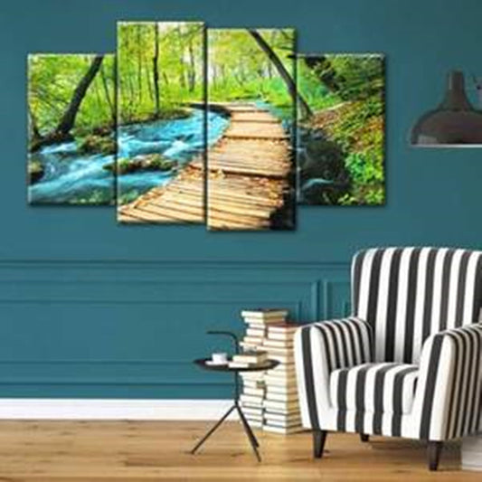 Quadro su tela Sentiero nella foresta