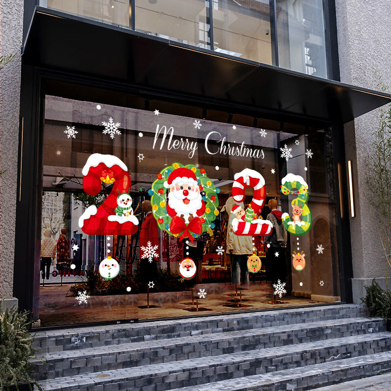 Adesivo natale vetrine