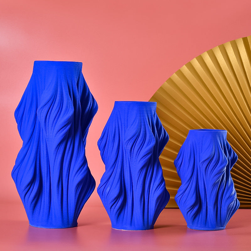 Vaso blu ceramica