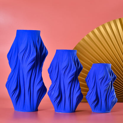 Vaso blu ceramica