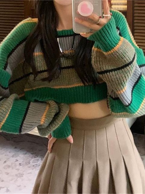Maglione Mosaico Righe