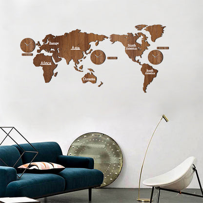 Orologio da parete Mappa mondiale orologi