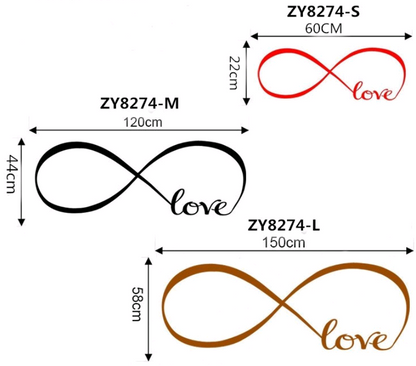 Adesivo amore infinito