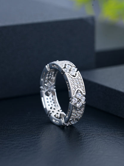 Anello Quadrifoglio brillante