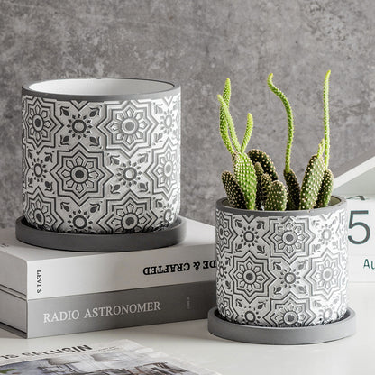 Vaso cemento stile nordico
